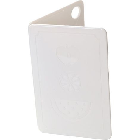 Planche à découper pliable portable pour pique-nique et camping, en plastique blanc style nordique, dimensions 20x12.5x0.8cm (1/5)