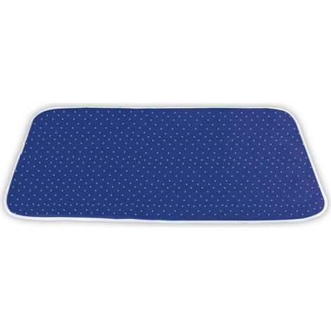 Nappe de repassage, Couverture de repassage, Réflexion de chaleur, Film alu pour bloquer la chaleur, Coton Eco Tex Standard, 130x65 cm, Bleu