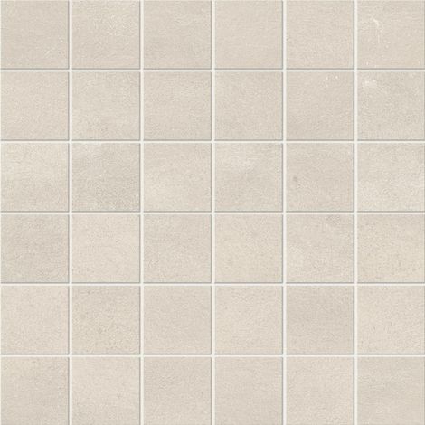 Mosaïque effet Béton Gris Luce 4,8x4,8 cm Quadra 30x30x0,9 cm Mat Gravino - Sol et mur intérieur (vendu par carton de 0,9 m²) - RO'MA CARRELAGE