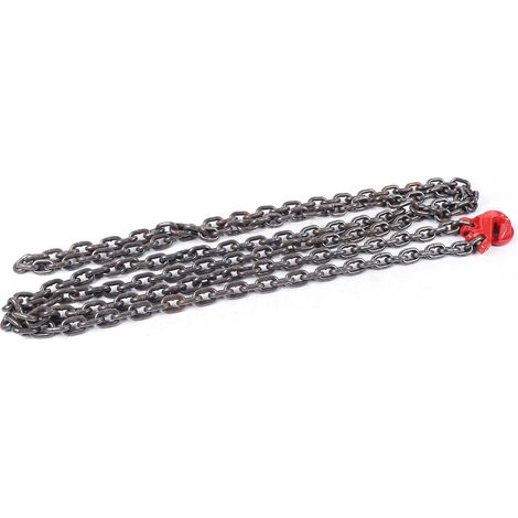 YISSALE-Einfachstrang-Hebekette 8 mm, 5 m, Forstkette 5 m, Zugkette, Hebekette, Hebekette, Abschleppkette, maximale Tragkraft 2 Tonnen. (1/5)
