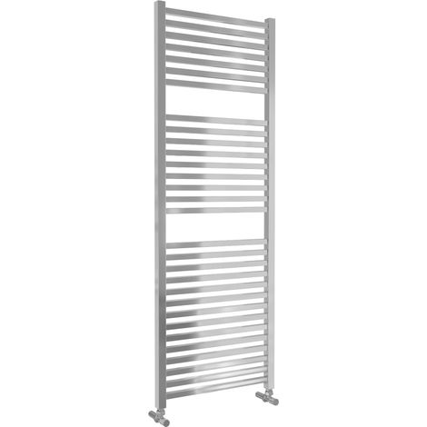 Todi - Chrome Towel Radiator - H1420mm x W500mm - Straight (1/2)