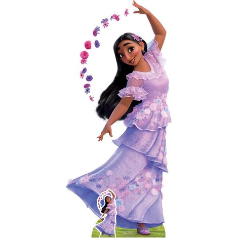 Figurine en carton Encanto : La Fantastique Famille Madrigal Isabela - H 185 cm