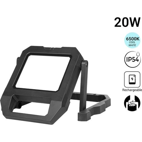 Reflector LED Portátil De Trabajo Con Batería - USB+USBC -