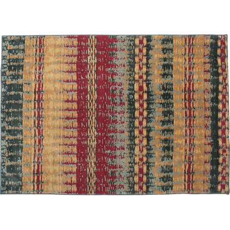 Alfombra de tejido plano multicolor 160 x 230 cm sala de estar moderno contemporáneo Marmaris
