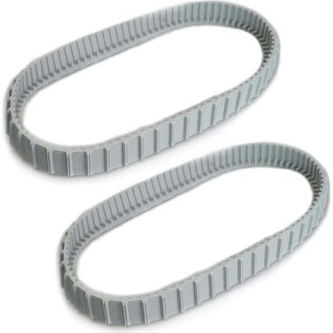 Deux chenilles de rechange grises pour le robot nettoyeur de piscine Maytronics Dolphin (Code produit : 9983152-R2) (1/4)