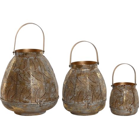 Portavela Set 3 Metal 25X25X28 22Cm/13Cm (1/4)