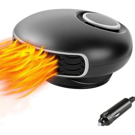 Chauffage de Voiture 12 V Chauffage de Voiture Portable à Brancher sur l'allume-Cigare 150 W Chauffage Rapide Appareil de dégivrage et de désembuage du Pare-Brise pour Toutes Les Voitures (1/5)