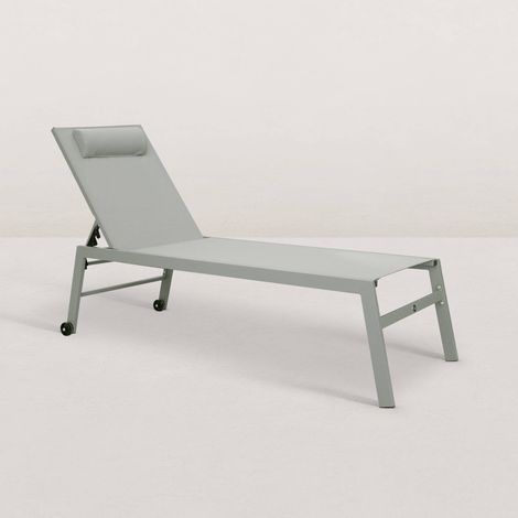 Transat de jardin en aluminium Jim (1/5)