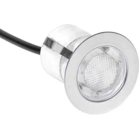Brilliant – Lot de 10 spots encastrables LED intégrés – 30 LED blanc froid – IP44 pour intérieur et extérieur – Acier inoxydable – 1.5W (1/7)