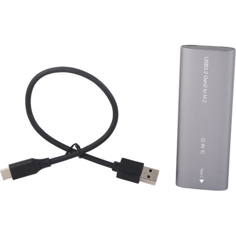 Tragbares externes Gehäuse für High-Speed-USB-Typ-C-3.2-NVMe-NGFF-M.2-SSDs