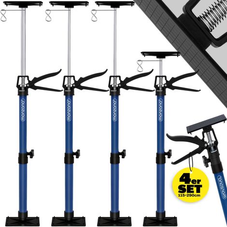 MONZANA® 4x Plasterboard Lifter Plasterboard Props Telescopic Support Pole