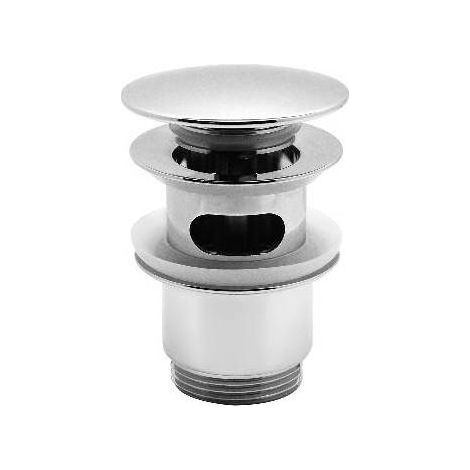 PILETTA LAVABO CLICK-CLACK TAPPO TONDO CON TROPPO PIENO LUX Misura: 1" 1/4