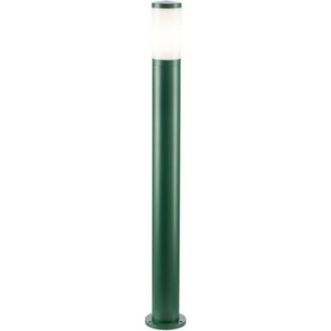 Lámpara exterior de aluminio fundido con difusor opalino musgo (1/2)