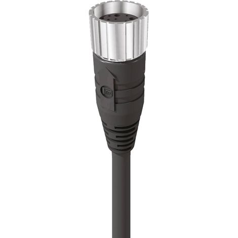 Lumberg Automation 60688 Connecteur confectionné pour capteurs/actionneurs M23 femelle, coudé 5.00 m Nombre de pôles: 1