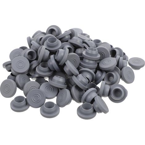 Bouchons intérieurs en caoutchouc pour flacons médicaux, bouchons en silicone pour flacons (gris)-Grey (1/4)