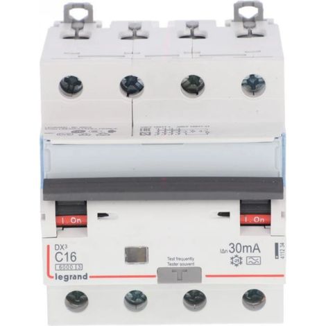 Differentieel Automaat DX3 4P Karakteristiek C 16A 30mA 10kA - LEG411234