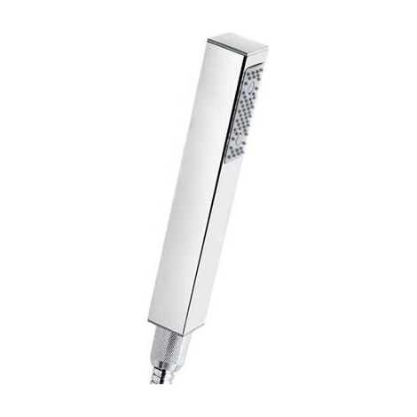 POMMEAU DE DOUCHE MONOCOMPOSANT EN LAITON MOD. CUBE Dimensions : Chrome