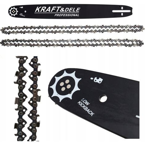 Barra guida 18"/45cm + 2 catene Kraft&Dele KD10153 (1/5)