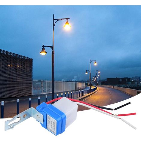 Interrupteur automatique crépusculaire ON/OFF 12V AC 10A capteur de lumière pour lampadaire extérieur (1/4)