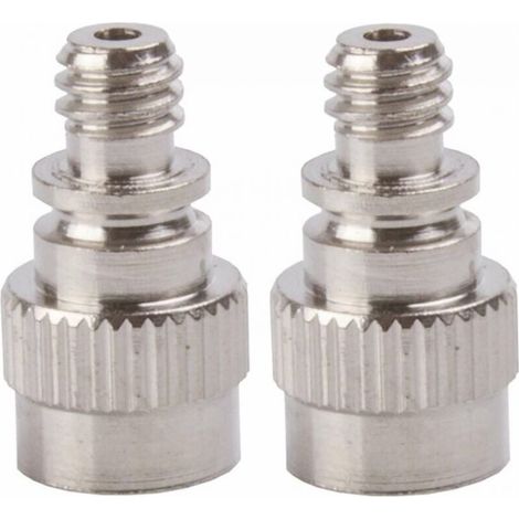 2x raccord de pompe embout de gonflage universel Schrader vers Dunlop Chambre à air connecteur Adaptateur Pneu compresseur vélo voiture ballon piscine matelas gonflable