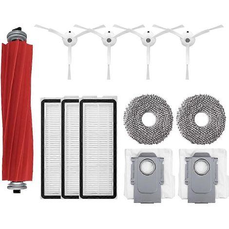 Accessoires pour aspirateur robot Roborock Q Revo MaxV/Q Revo S : sac à poussière, brosse latérale principale, filtre HEPA et lingettes de nettoyage (1/5)