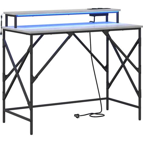 Maison Exclusive - Schreibtisch Graues Sonoma 100 x 50 x 86,5 cm