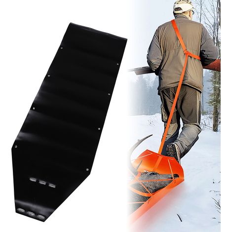 Sledge de Transport Renforcé pour Chasse Résistant à la Déchirure avec Sangle de Portage Épaissi Noir - KZQ (1/5)