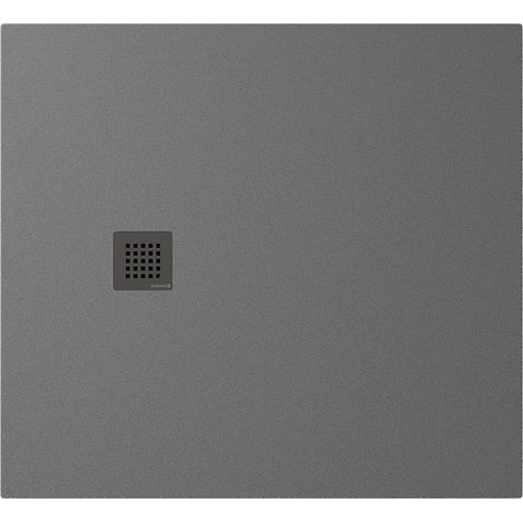 Receveur de douche en marbre coulé TRENECA 110x100cm, découpable selon vos demandes, gris mat
