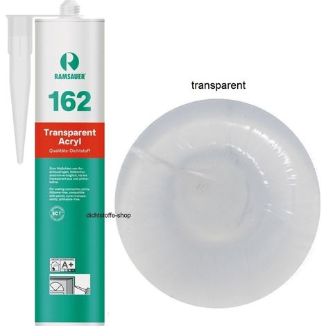 Ramsauer 162 Transparent Acryl 1K Acryl Fugen Dichtstoff 310ml Kartusche (1/4)
