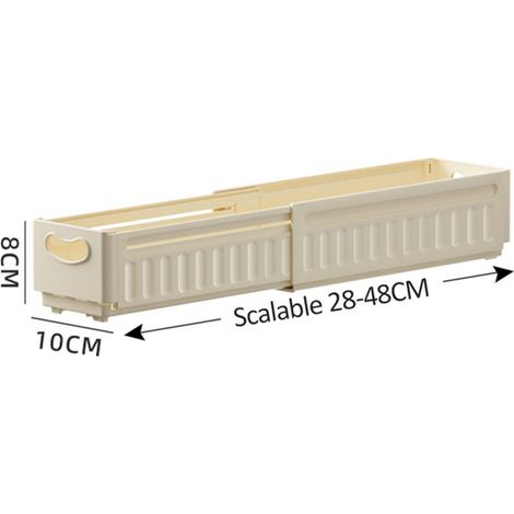 BOITE DE RANGEMENT - Organisateur tiroir rétractable, boîte rangement armoire réglable, empilable, 1 pc petit