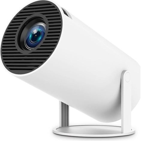 Vidéo projecteur Intelligent Mini Project avec Android 11, 4K/120 WiFi 5G et Bluetooth 5.0, Projecteur Portable Home cinéma avec Angle de 280 Degrés,Projecteur Convient pour Téléphone, PC,HDMI USB (1/5)