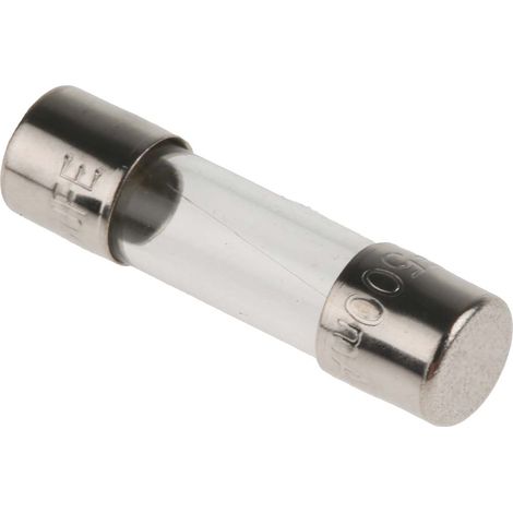 Cartouche fusible RS PRO, 500mA, 5 x 20mm, Type F, 250V c.a.