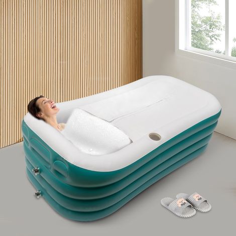 Baignoire gonflable Baignoire pliante portable Baignoire pliante adulte Baignoire rectangulaire Fond de baignoire Isolation coton