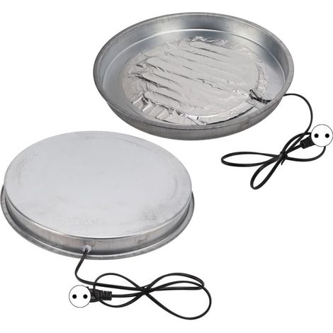 Poultry drinker with heated base, water heater for poultry, chickens, dogs, and cats. EU plug 220V.