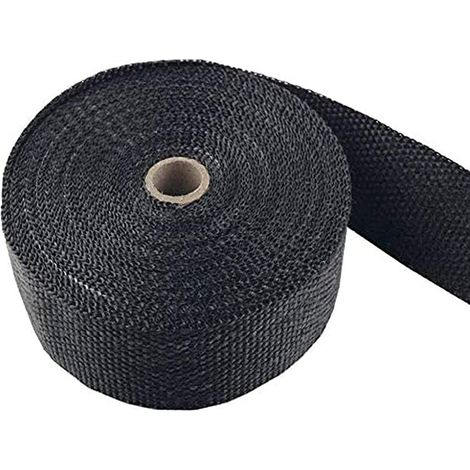 Nastro isolante termico per collettori di scarico, 10 m, 5 cm, in titanio, per isolamento termico del collettore di scarico della motocicletta (1/4)