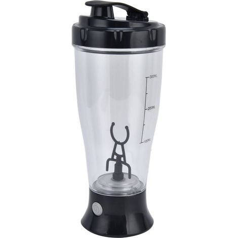 Tasse de Mélange électrique, Tasse de Mélangeur Portative de Mélangeur Portatif 350ml Tasse de Shaker Automatique Bouteille(Noir )