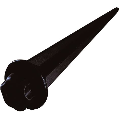 piquet en aluminium noir pour spot halogène 150 watts