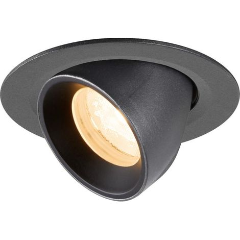 Spot encastré NUMINOS® GIMBLE XS intérieur 2700 K 40° IP20 rond noir - SLV - 1010029