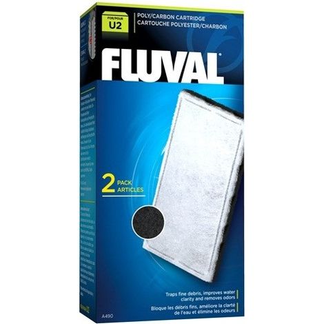 Fluval U2 Polypter/Carbon/Car Car 2 Einheiten