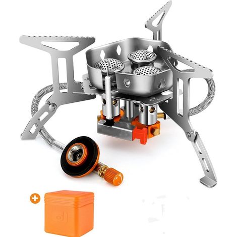 Réchaud Gaz de camping Portable Pour Randonnée, Camping, Pêche et Pique-nique (1/5)