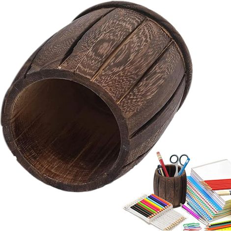 Aus Holz Schreibtisch Bleistiftbecher Retro Organizer