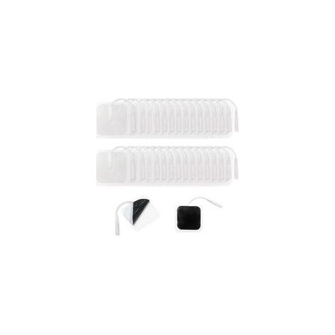 30 pièces Patch de coussin d' électrode carré 50x50 mm Patchs pour électrodes Patchs de massage Coussinets d'électrodes de remplacement Soulagement de la fatigue musculaire (30 Blanc) H232 (1/5)