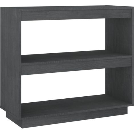 Maison Exclusive - Bibliothèque Gris 80x35x71 cm Bois de pin massif