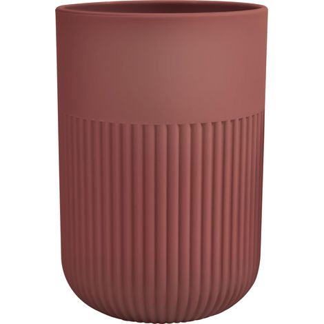 Gobelet Gino 13.2 x 10.3 cm Porte Brosse à Dents et Dentifrice Rangement Salle de Bain Cuisine Design Élégant Facile à Nettoyer Stable et Résistant