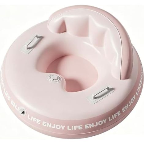 Luge Gonflable pour Enfants et Adultes, Tube de Neige Gonflable en PVC avec Grand Dossier et Poignées pour s'amuser dans Les Sports de Neige en Hiver