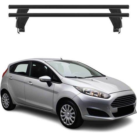 OMAC Dachträger Querträger Alu für Ford Fiesta mk6 2013-2017 FL – Abschließbar – T-Nut – City-Crash-getestet – Max. 50 kg Schwarz (1/5)