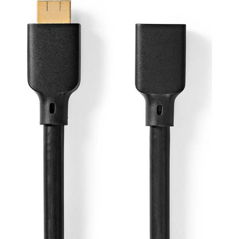 CVGB35090BK10 Câble ultra haute vitesse HDMI HDMI Connecteur HDMI Femelle 8K@60Hz 48 Gbps 1.00 m Rond 7.9 mm Noir Boîte (1/3)