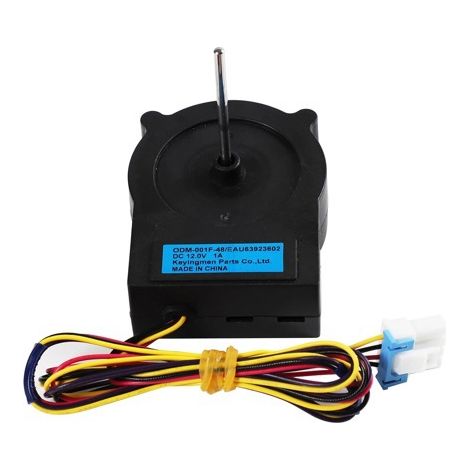 Le moteur de ventilateur de condenseur de réfrigérateur EAU63923602 convient aux moteurs de ventilateur de refroidissement de réfrigérateur LG avec DC12V.