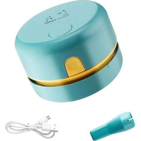 Aspirateur de bureau Mini Usb Charge Réglable Forte Aspiration Puissance Recharge Ordinateur Clavier Nettoyage