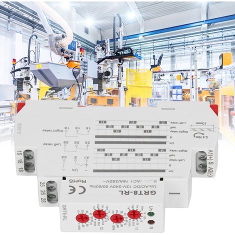 Relais temporisé à double cycle alterné AC/DC 12V-240V (1/5)